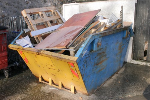 Construction site with waste clearance in Waterloo