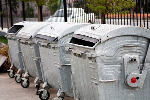 Waste sorting and recycling process at a Harefield site