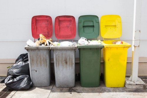 Environmental recycling process at a builders waste clearance facility