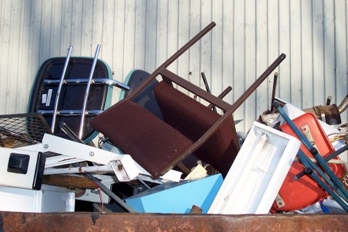 Eco-friendly waste management with recycling bins