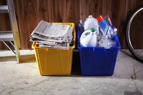 Sorted construction materials for recycling