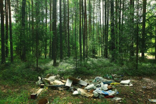 Sustainable waste management process in Sidcup construction site