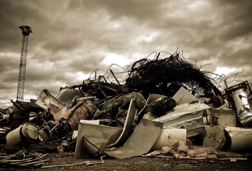 Modern equipment used for builders waste clearance in Gunnersbury